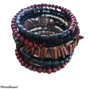 Wooden Bead Wrap Bracelet